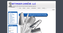 Desktop Screenshot of bittingercarbide.com
